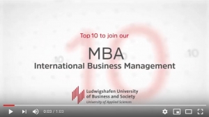 Top Ten Reasons to Join our MBA International Business Management at Ludwigshafen University of Business and Society