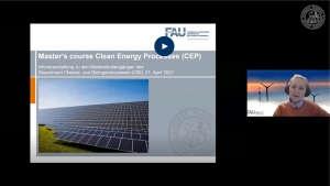 Master Degree Programme Clean Energy Processes