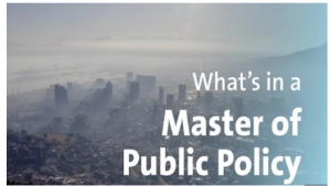 What's in a Master of Public Policy?