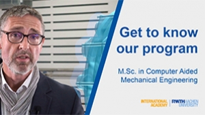 MSc Computer-Aided Conception and Production in Mechanical Engineering