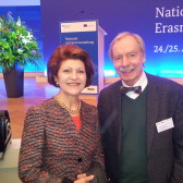 Siegbert Wuttig mit Androulla Vassiliou, EU-Bildungskommissarin von 2010 bis 2014