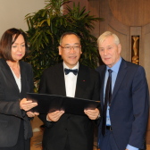 DAAD-Präsidentin Margret Wintermantel, Ryuichi Higuchi und Theodor Berchem