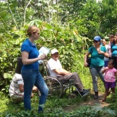 In Guatemala: Sabine Starke interviewt Familien, die mit Unterstützung des World Food Programme ihre Gemüsegärten ausbauen konnten