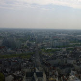 Blick über die Stadt Nantes in Frankreich.